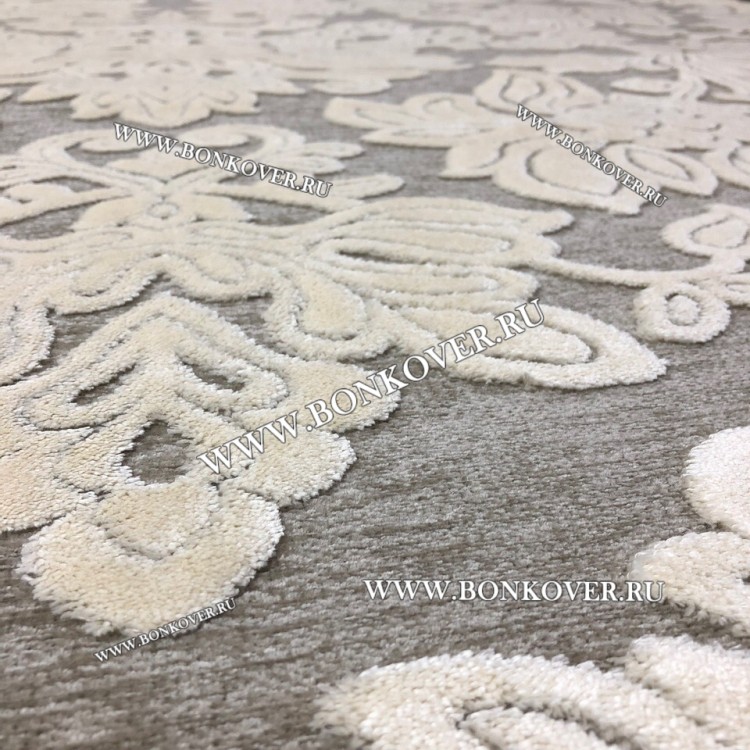 Тонкий Ковер Из Вискозы Круг Арт 30540