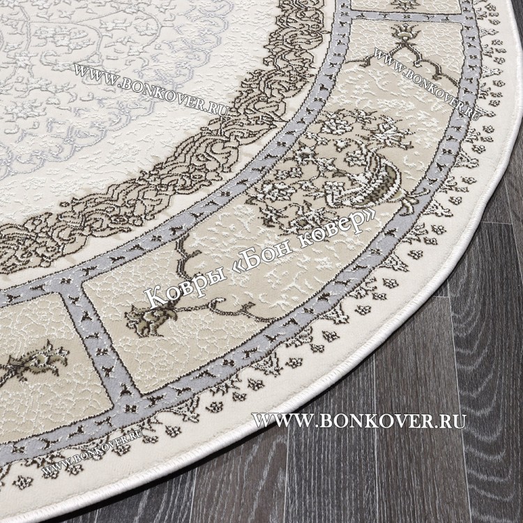 Турецкий Ковер Для гостиной New 2 дизайн 85 Бежевый Овал