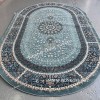 Турецкий Ковер Для гостиной New дизайн 376 Синий Овал
