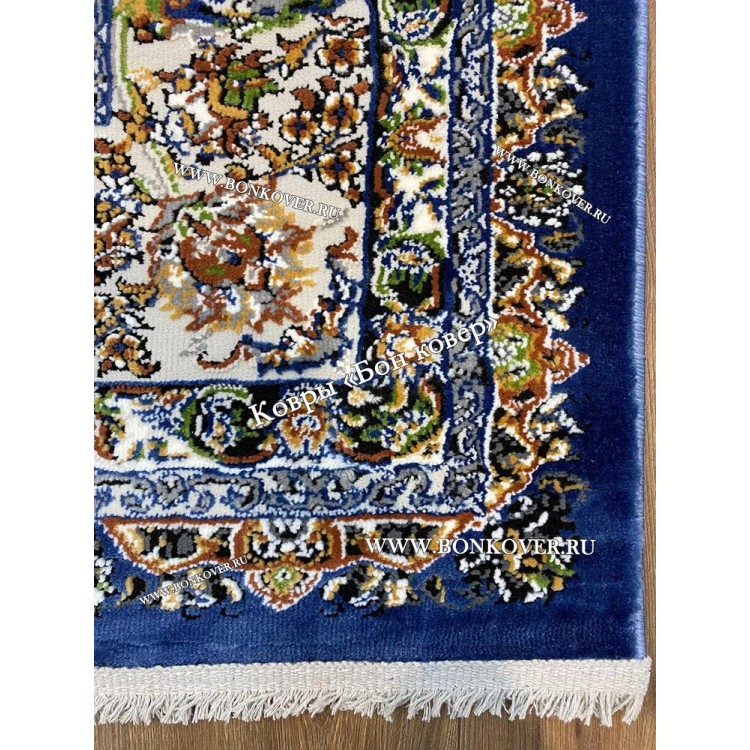 Турецкий Ковер Для Медальон Дизайн 30573 Синий