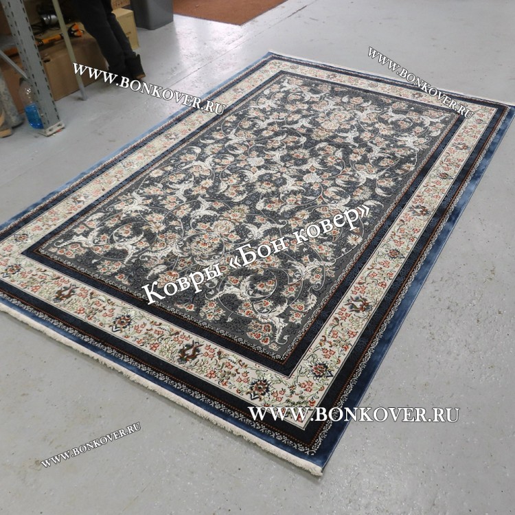 Турецкий Ковер Для Гостиной Дизайн 30568 Синий