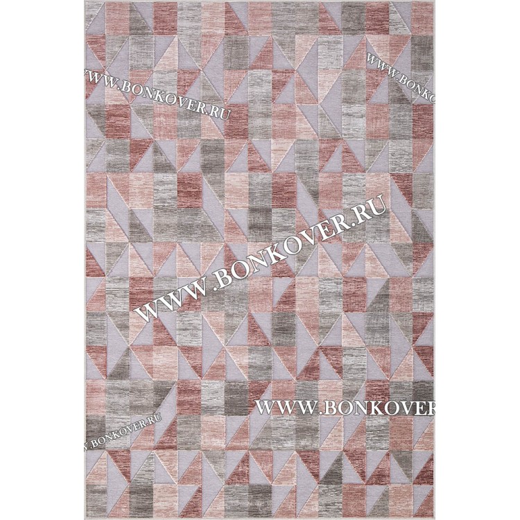 Ковер для гостиной из артшелка дизайн 30 Красный Терракотовый