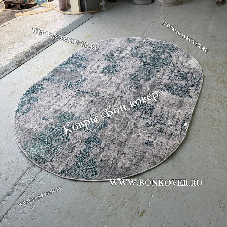 Современный Овальный Ковер для Гостиной Дизайн 04