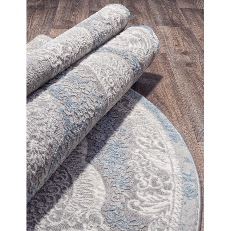 Ковер Armina 03880A BLUE / BLUE Овал